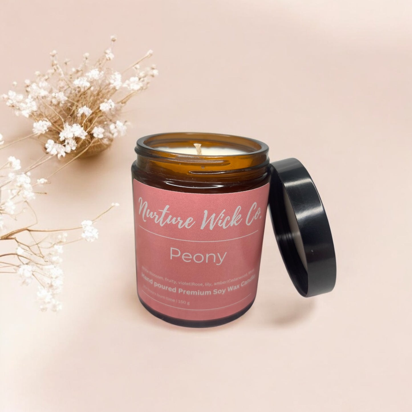 Soy Wax Candle Peony
