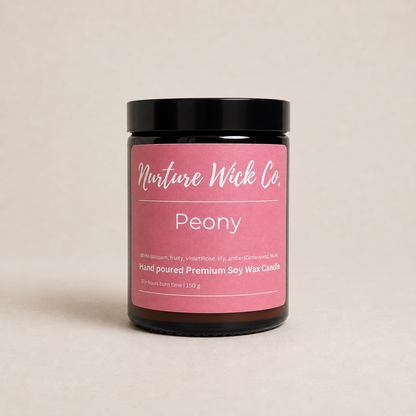 Soy Wax Candle Peony