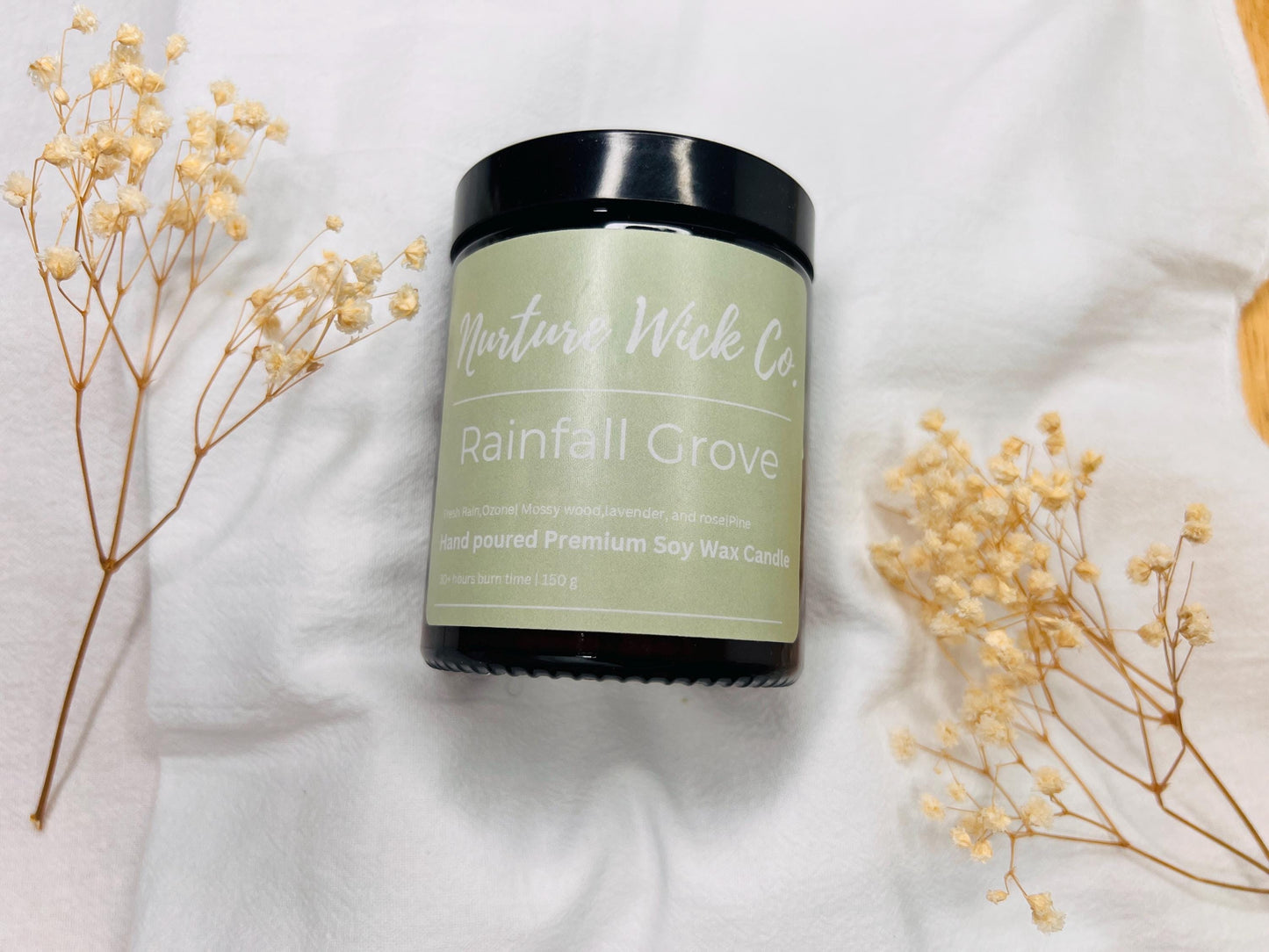 Soy Wax Candle Rainfall Grove